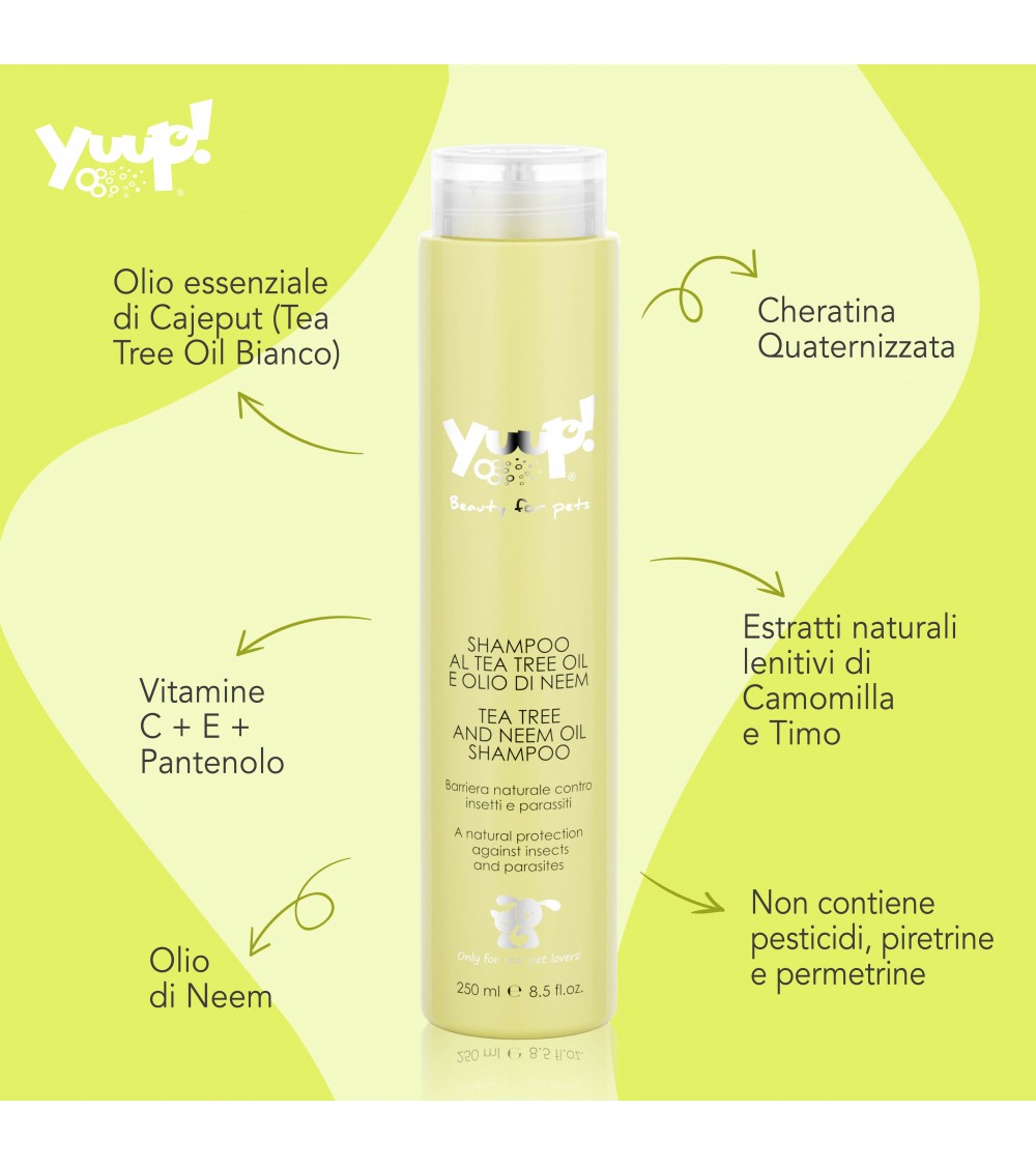 Shampoo al Tea Tree Oil e Olio di Neem 250ml
